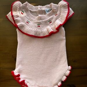Nicole Miller Pink and Red Kids Bodysuit